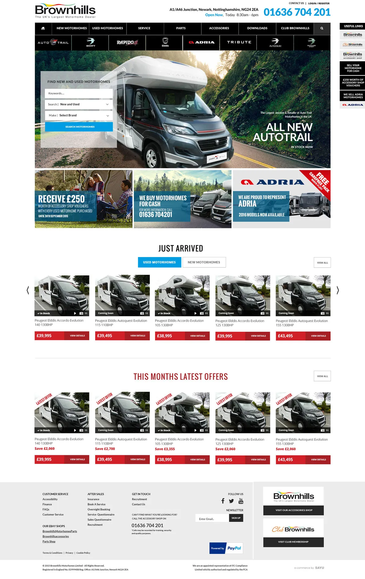Brownhills website: homepage