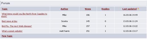 Figure 2.1.1: Forum (top) and single topic (bottom)